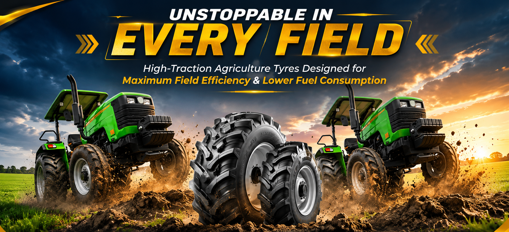 Premium agricultural tyres for tractors